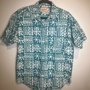 Woolrich Turquoise Patterned Shirt